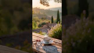 Golden Sip – Tuscan Hills Ambience | Shorts | Lofi | Deep Focus | Cafe Music | Chillhop