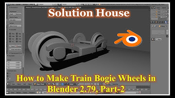 Blender: train tutorial,  How to Make Train Bogie Wheels in Blender 2 79, Easily, Part 2