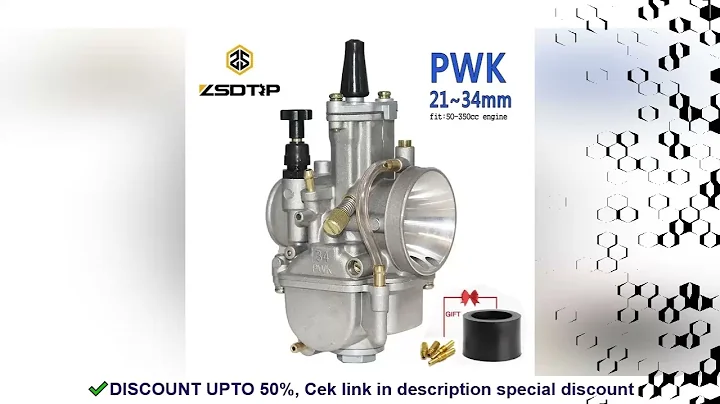 ZSDTRP 2T 4T Universal Keihin Koso Oko Motorcycle PWK Carburetor 21 24 26 28 30 32 34mm With Power J