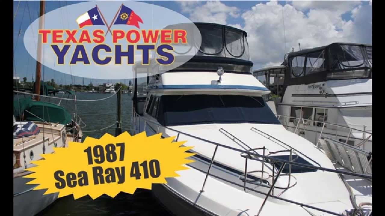SOLD!!! 1987 Sea Ray 410 for sale at Texas Power Yachts, Kemah Texas