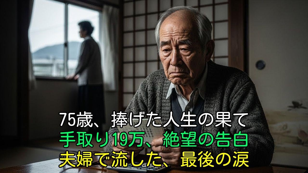 【実話】「幸せな老後のはずだった…」年金27万を信じた74歳夫婦の絶望。手取り19万、三重苦に震えた涙の告白。