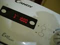 Zkouška po opravě automatické pračky CANDY