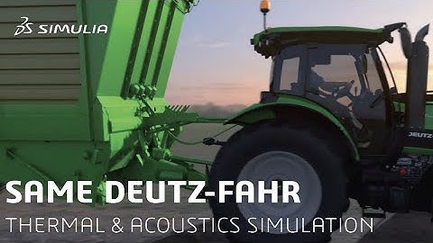 SAME DEUTZ-FAHR  | Thermal and Acoustics simulation using SIMULIA PowerFLOW