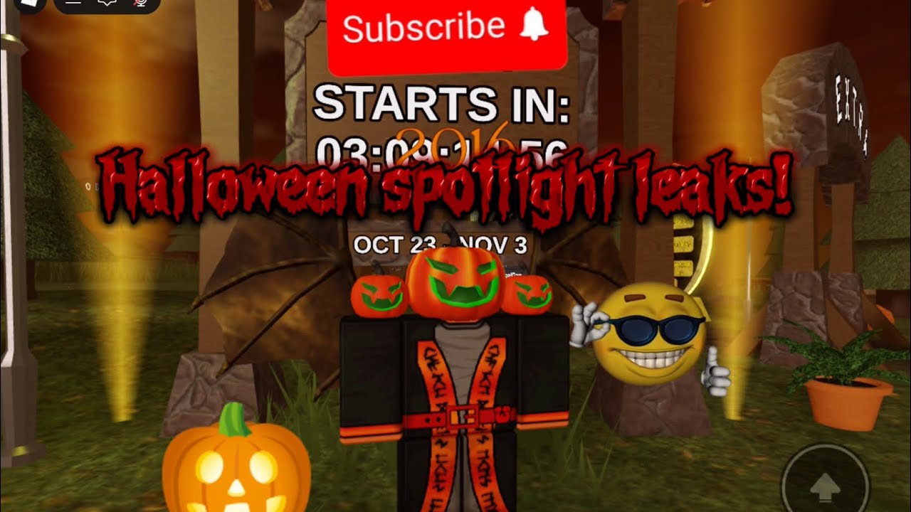 Halloween Spotlight Leaks Roblox Scary Halloween MUSIC CREDITS IN