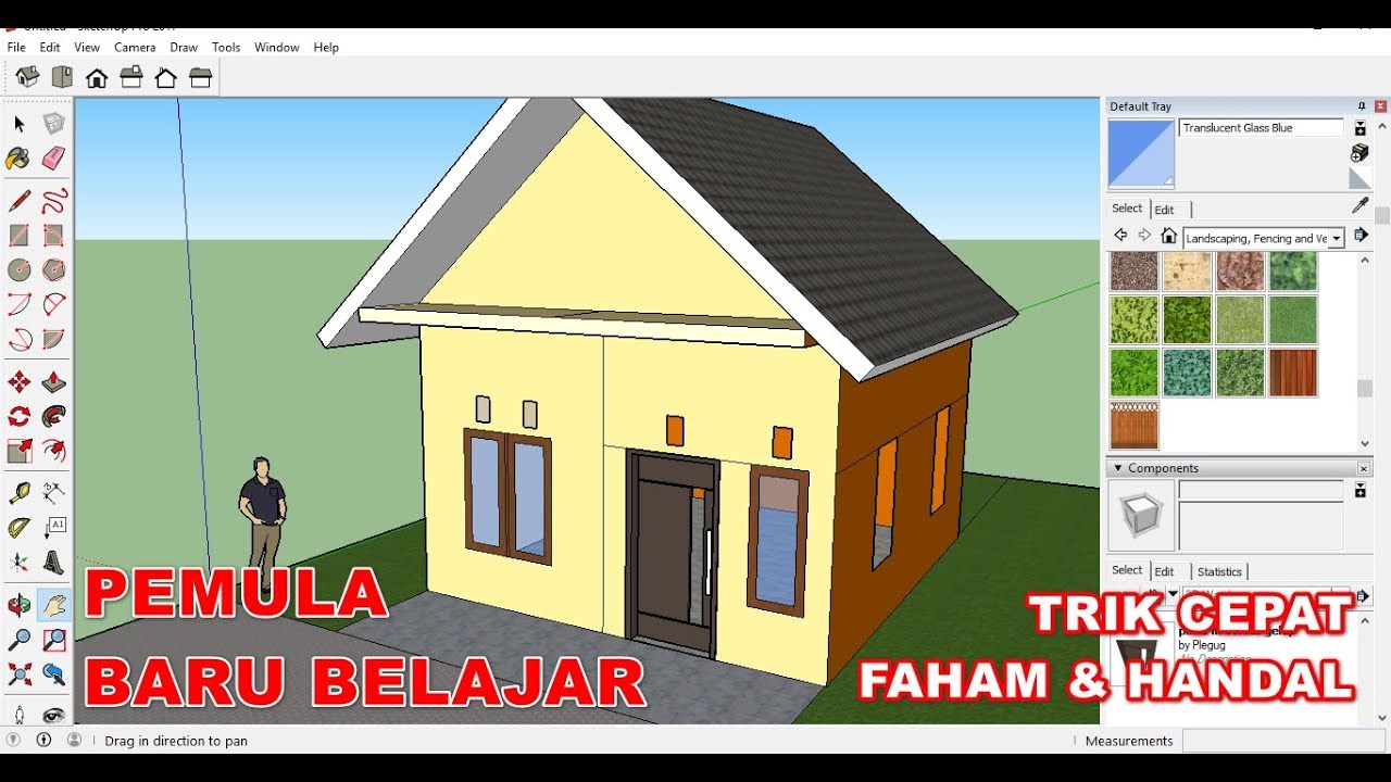 Belajar Sketchup Dasar Untuk Pemula Baru Terbaru Youtube