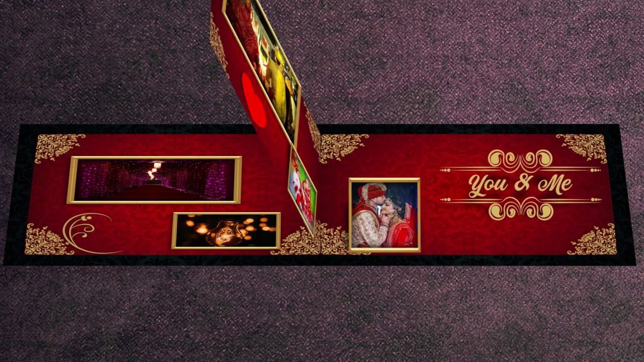 3D Wedding Album Pop Up Book After Effects Template