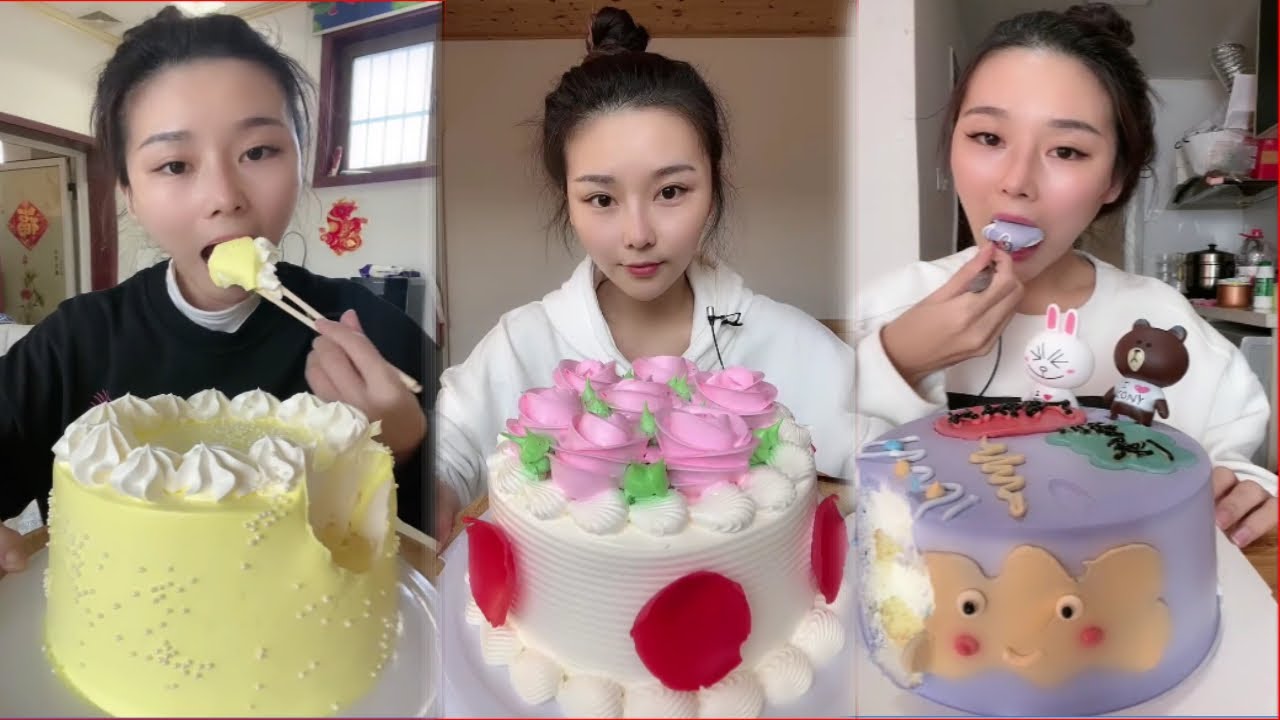 The most delicious Cream Cakes​ | Yummy ASMR Chinese Mukbang Cake ...