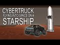 Tesla Cybertruck FLIES on SpaceX Starship to the RED PLANET