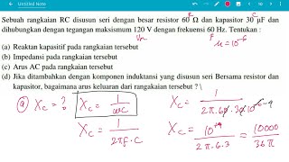 Menghitung reaktansi kapasitif dan impedansi rangkaian RC Menghitung reaktansi kapasitif dan impedansi rangkaian RC