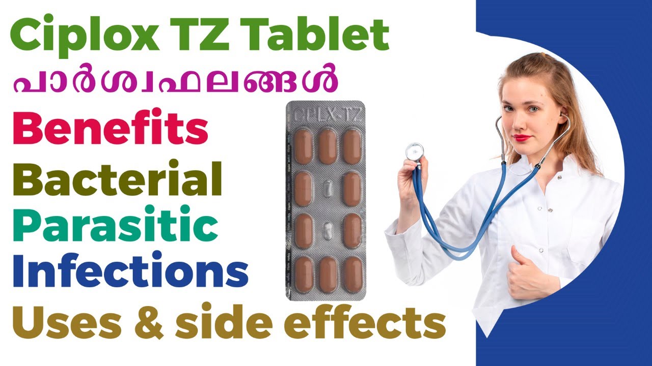 Ciplox TZ Tablet | Parasitic infections | Urine infections 