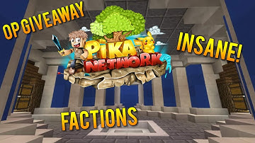 INSANE 200 SUB OP FACTIONS GIVEAWAY!!! | Minecraft Factions |  [play.pika-network.net]