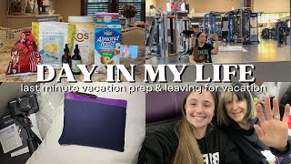 DAY IN MY LIFE: last minute vacation prep &amp; leaving for vacation! (Vlogmas Day 17)