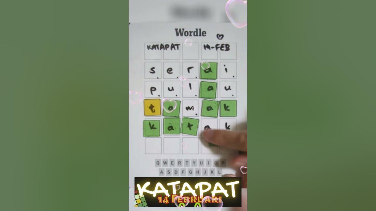 Katapat Harian  Wordle in Bahasa (14 Februari, 2023)  YouTube