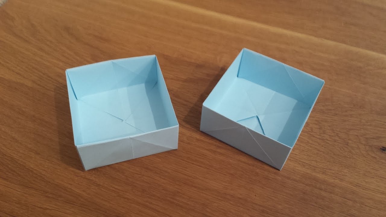 How To Make a Paper Box - Origami - YouTube