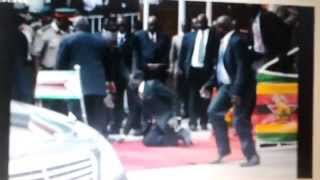 Zimbabwe leader Robert Mugabe's Fall caught on camera