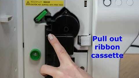 How to change a Doppie 450 printer ribbon