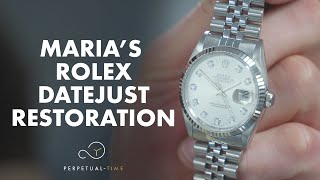 Full Maria's Rolex Datejust 16234 Restoration ✨ Guide