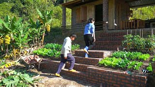 Download Lagu Together quickly complete the beautiful brick steps. Love in the mountains and forests MP3