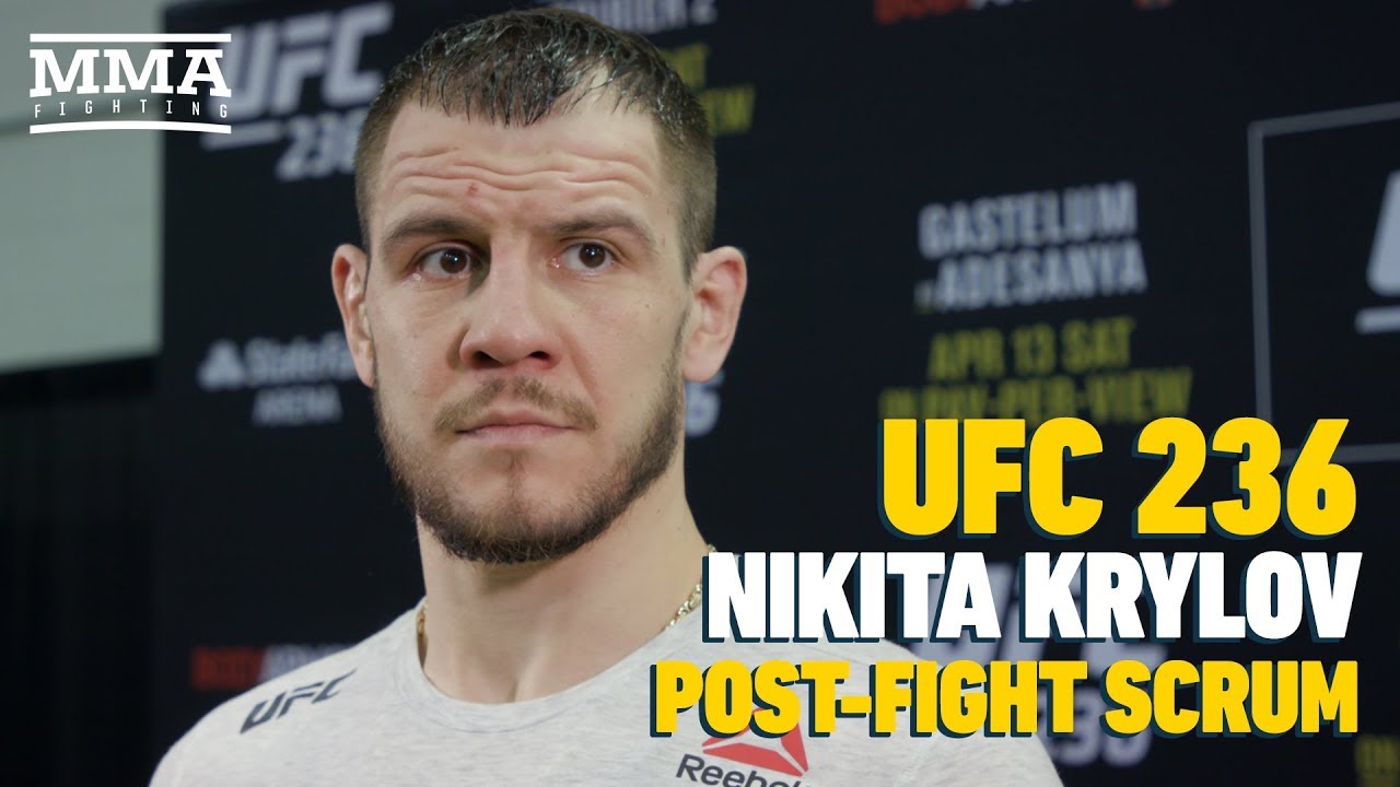 UFC 236: Nikita Krylov Discusses Submission Win Over Ovince Saint Preux, Light Heavyweight Rankings mixed martial arts nantes