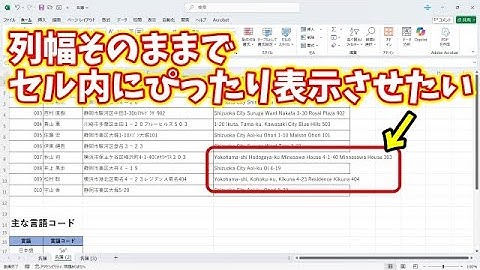 Excelで長文がはみ出さない！列幅そのままでセル内にぴったり表示する裏技