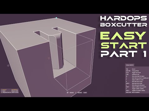 Boxcutter for Beginners!  Simple Exercise (Blender Tutorial