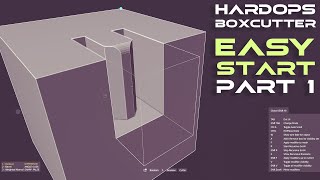 Easy Guide to HardOPS and Boxcutter for Beginners - Part 1 - Blender Tutorial