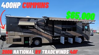 $65,000 Diesel Pusher! SOLD! 400hp Cummins! 2006 National RV Tradewinds 40F #rv #rvwalkthroughs