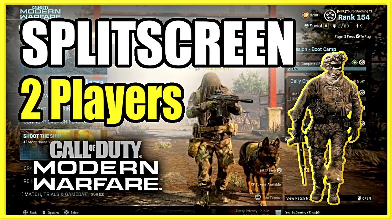 Call of duty infinite warfare how to split screen on ps4 