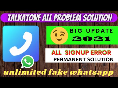 talkatone unable to establish network connection problem |higher number of rajistration fixed 2021