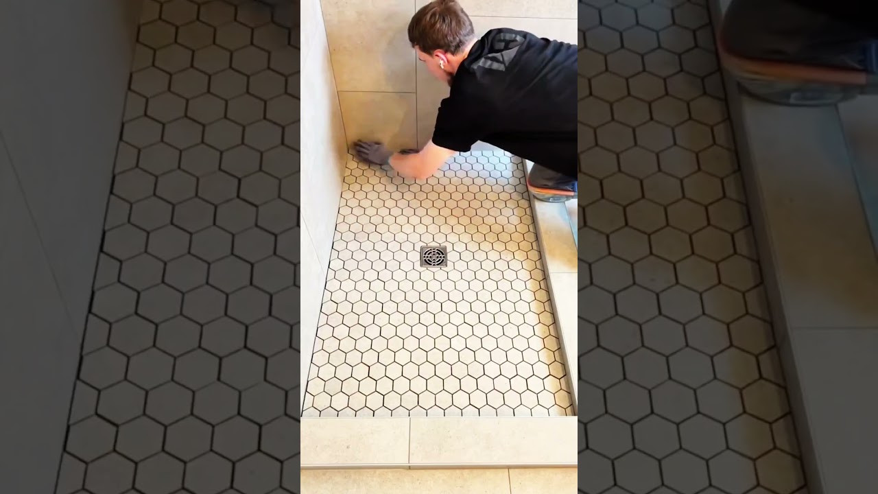 Why Do Workers Throw Marbles on New Bathroom Tiles?