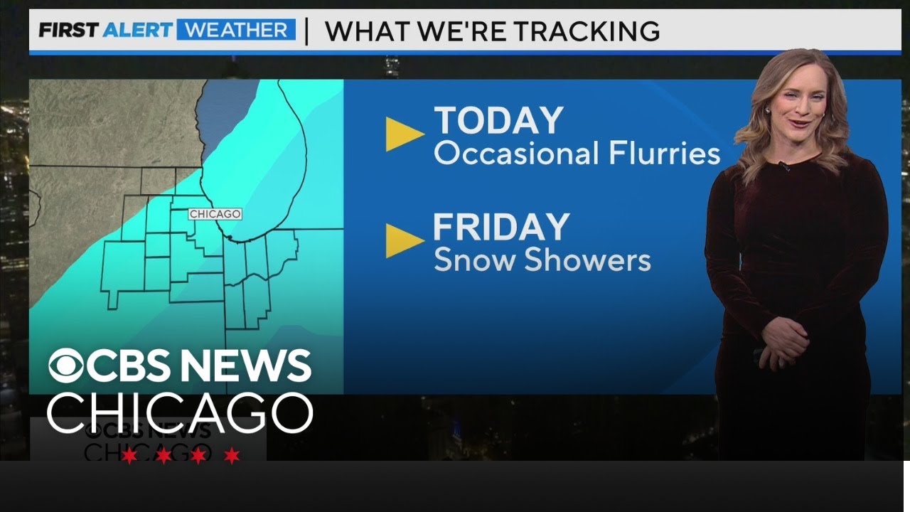Flurries Wednesday in Chicago - YouTube