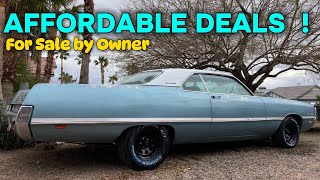 Budget-Friendly classics! 5 Cheap Classic Car Finds for Sale on Craigslist