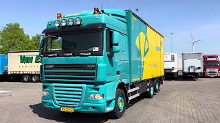 DAF XF 105 6X2 GELSOTEN OPBOUW / EURO5 / INTARDER / 9TONS LAADKLEP / SIDE OPENING our ref 30066