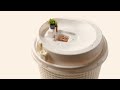 コーヒーの蓋を風呂に見立てる|Making of “Coffee Bath”