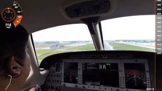 Eclipse 500 Jet - Seletar Airport Landing