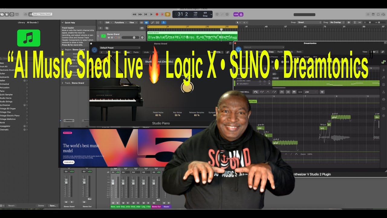 “Saturday Night AI Music Shed 🎹🔥 | Logic Pro X x SUNO x Dreamtonics”