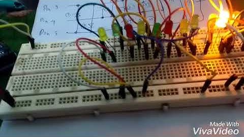 Charlieplexing LEDs with Arduino  for running light
