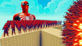 150x SPIDERMAN + 1x GIANT vs EVERY GODS  Totally Accurate Battle Simulator.