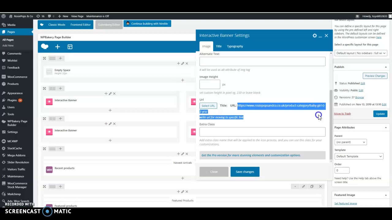 edit feature boxes and add mailchimp top bar - YouTube