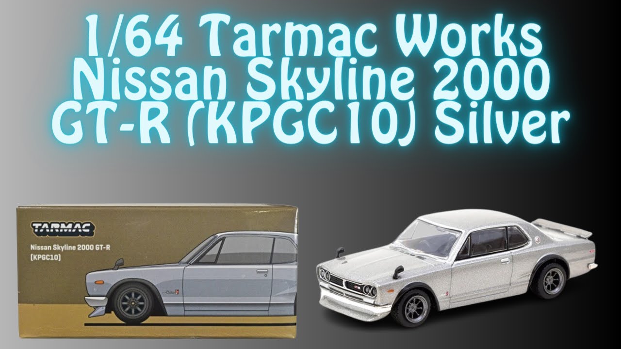 Nissan Skyline 2000 GT R KPGC10 Argento 1 64 Scala Tarmac Works Nissan Skyline 2000 GT R KPGC10 Argento 1 64 Scala Tarmac Works