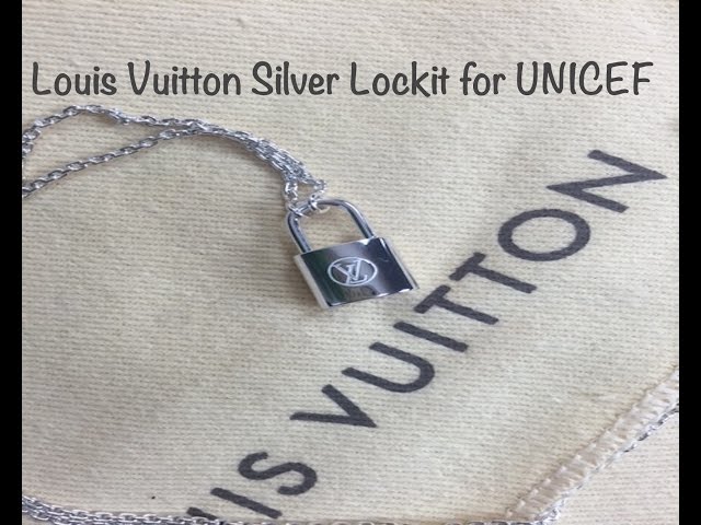 Louis Vuitton Silver Lockit in partnership with UNICEF