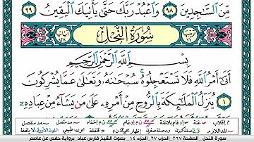 سورة النحل مكتوبة   فارس عباد