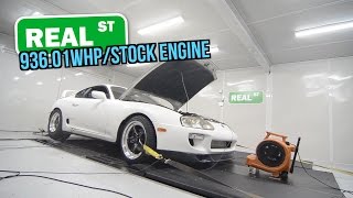 Supra with Stock Engine and 6870 Turbo Pulls 936WHP on the Dyno - Real Street Performance