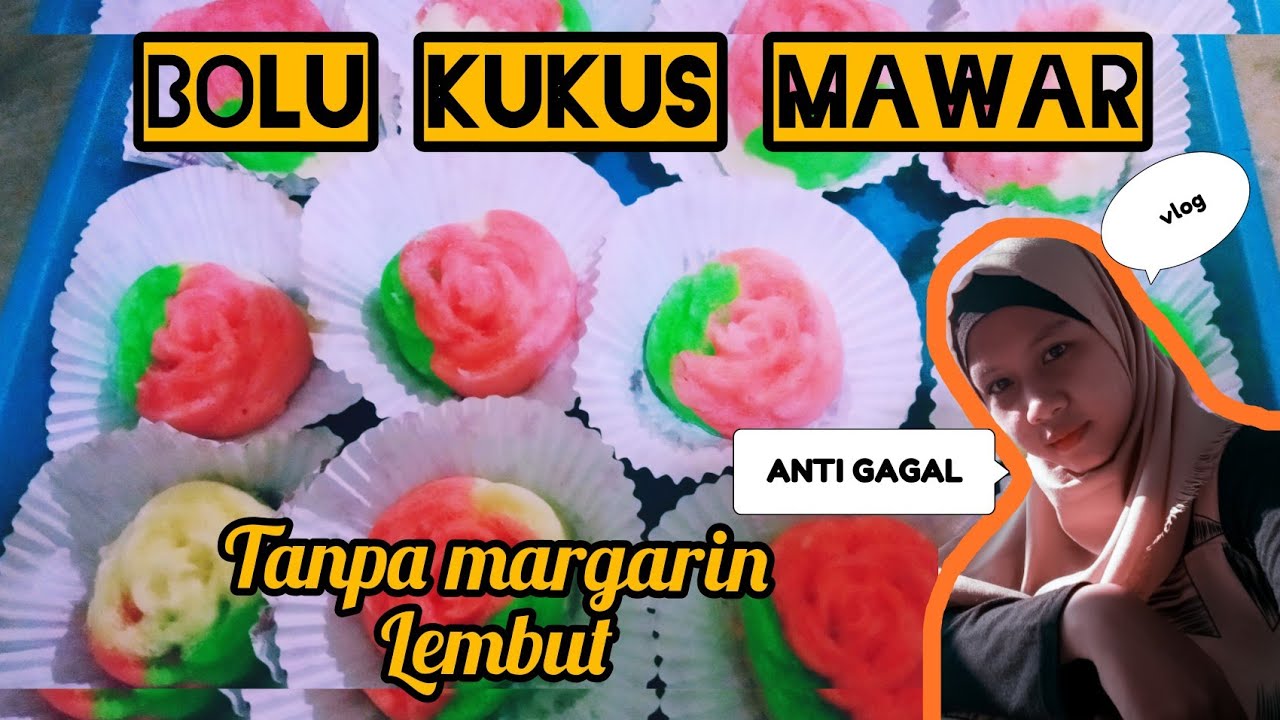 Cara Membuat Bolu Kukus Mawar Tanpa Margarin YouTube Cara Membuat Bolu Kukus Mawar Tanpa Margarin YouTube