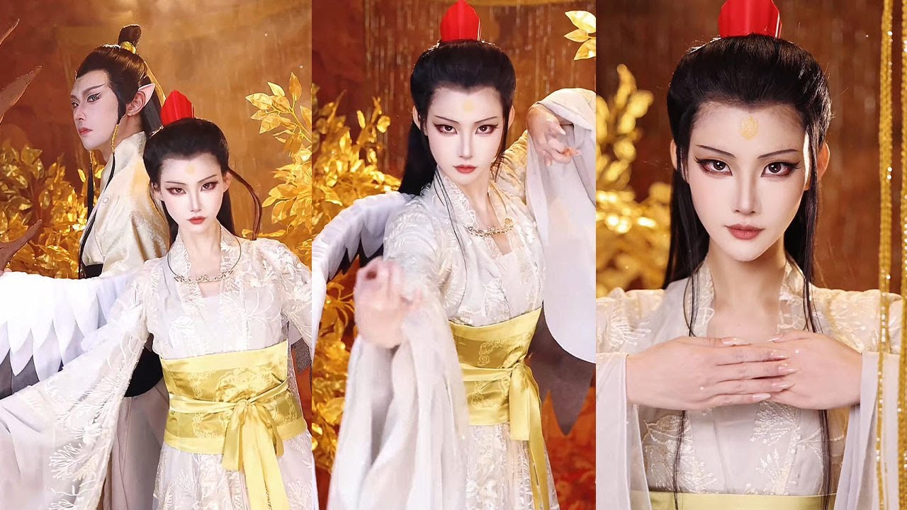 評論區的常駐嘉賓鶴童，金童玉女才算完整#makeup #makeupartist #美妝教學 #挑战100个反派角色 #cosplay #搞笑