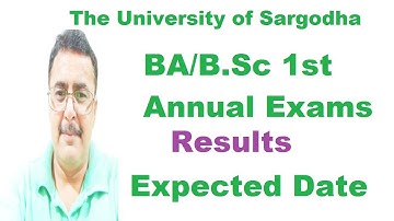 UoS BA B.Sc 1st Annual 2020 Exams Results | Expected Date