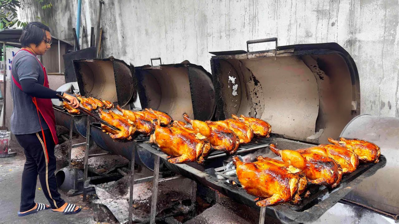 Удивительный тайский шеф-повар! Распродано 100 кур, приготовленных на угольном гриле каждый день