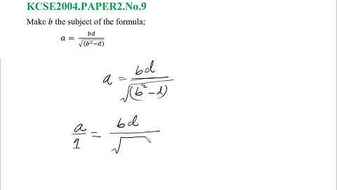 KCSE 2004 PAPER2 No 9