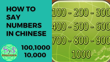62 How To Say Numbers (100, 1000, 10000, etc) in Chinese, Chinese Vocabulary