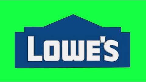 Lowes Green Screen Logo Loop Chroma Animation